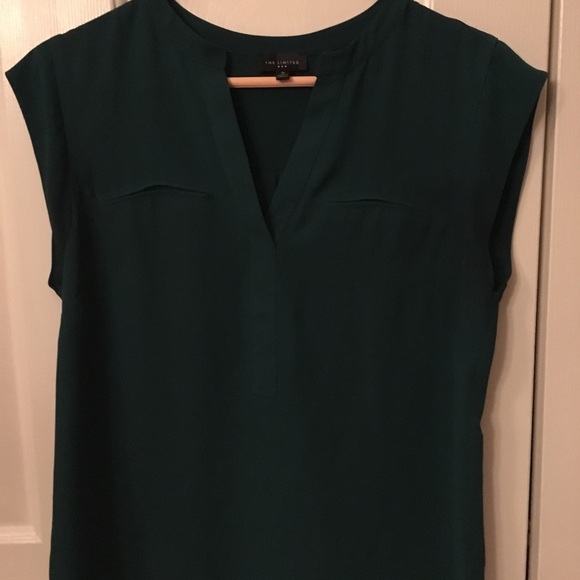 The Limited Tops - The Limited Dark Green Shirt The Limited Tops - The Limited Dark Green Shirt